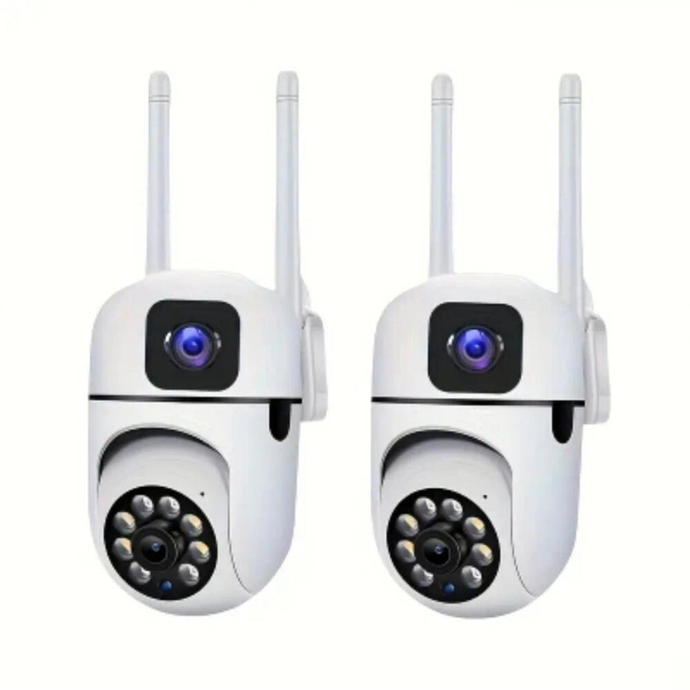 2 pack Security Camera with Dual lens.